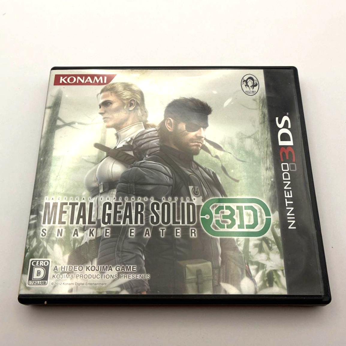 Metal Gear Solid 3D Snake Eater Nintendo 3DS Konami Japan Tested
