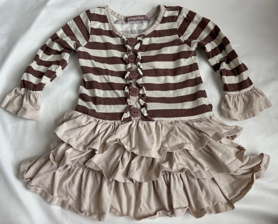 Conjunto Leggings Vestido Colección Jelly The Pug Dulce Cappuccino Talla 4 Conjunto EXCELENTE Foto 2 de 4