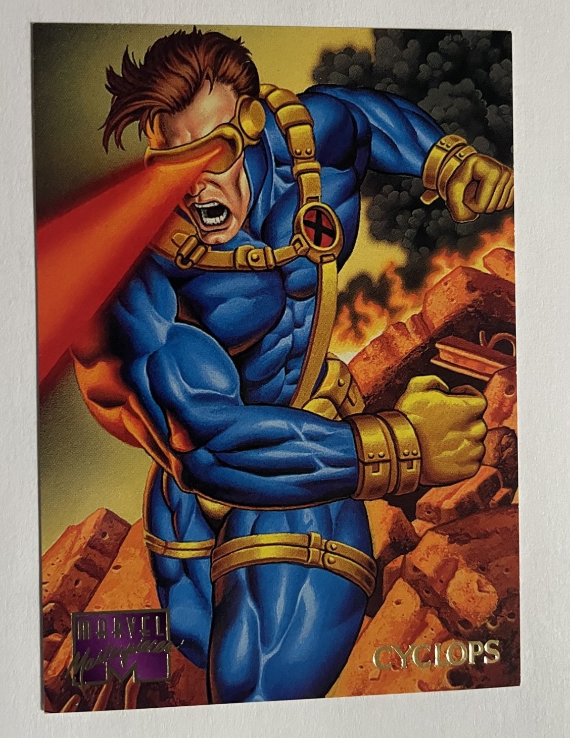 1995 Fleer Marvel Masterpieces # 24 Cyclops