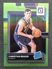 2022 Donruss Optic Basketball Lime Green Christian Braun #238 PSA 8.5
