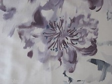 DESIGNERS GUILD CURTAIN FABRIC  "Oriental flower" 3.6 METRES THISTLE 100% SILK