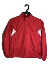 Nike Golf Fit Storm Women's Sm 4-6 Windbreaker Jacket Hooded Zip Collar Pink