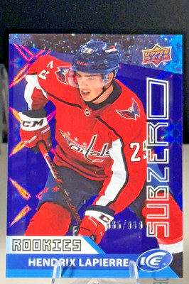 2021-22 Upper Deck Ice Hendrix Lapierre Sub Zero Rookie /999 