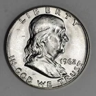 1962 50C BU Silver Franklin Half Dollar