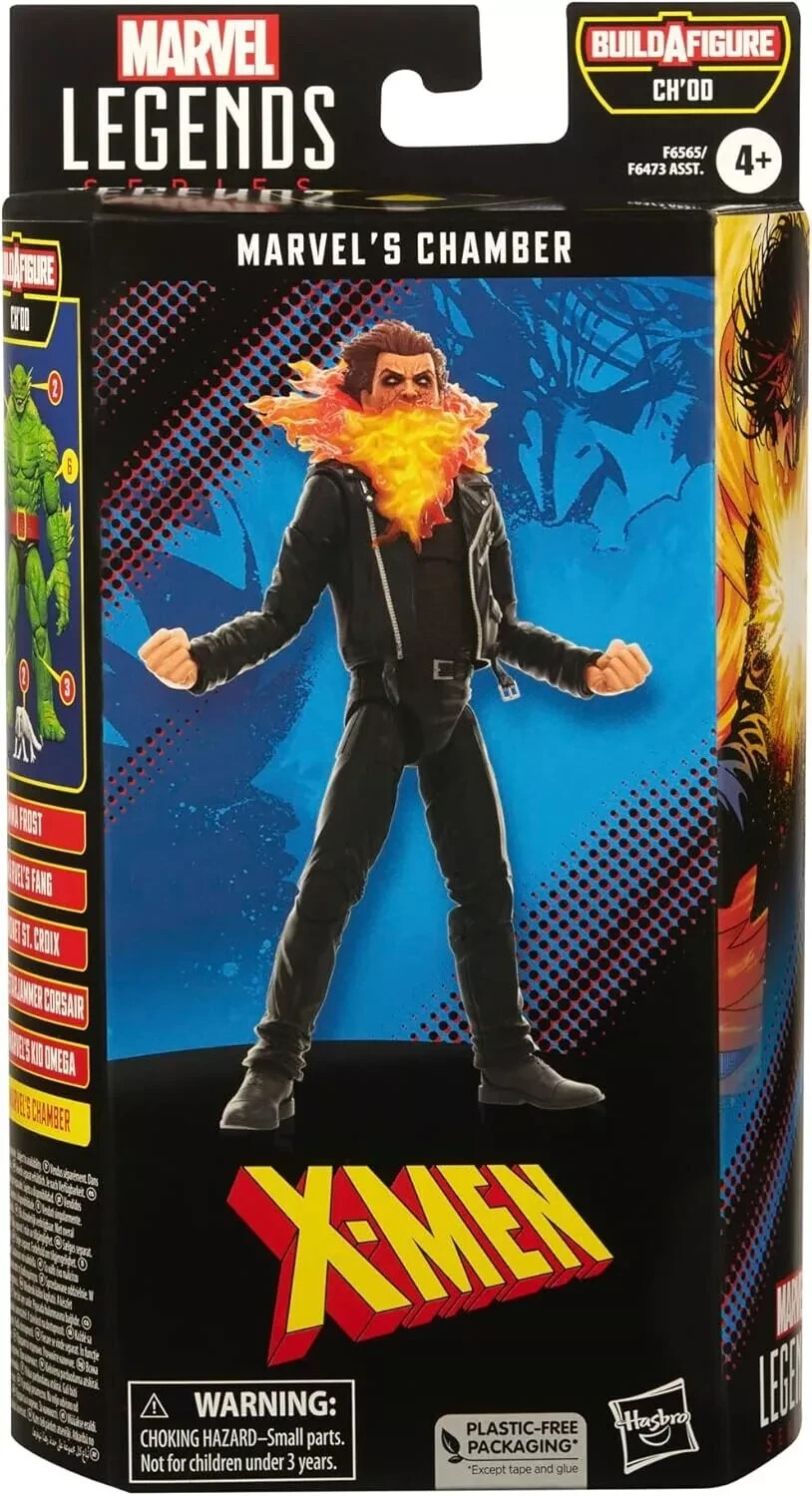 Figura de acción Marvel Legends 6” Chamber X-Men 6 pulgadas BAF CH'OD Hasbro NUEVA