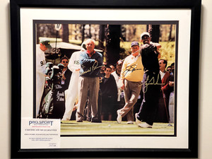 1996' Masters- Arnold Palmer, Jack Nicklaus, Tiger Woods Autographed "LIMITED"  