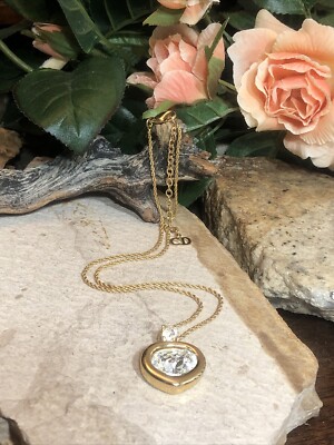 17. Elegant DIOR Gold tone White Rhinestone Crystal CD logo