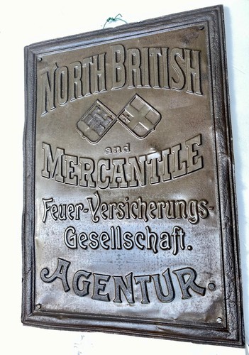 1900 Rarität North British & Mercantile Feuerversicherung AGENTUR Schild DRESDEN - Bild 11 von 13