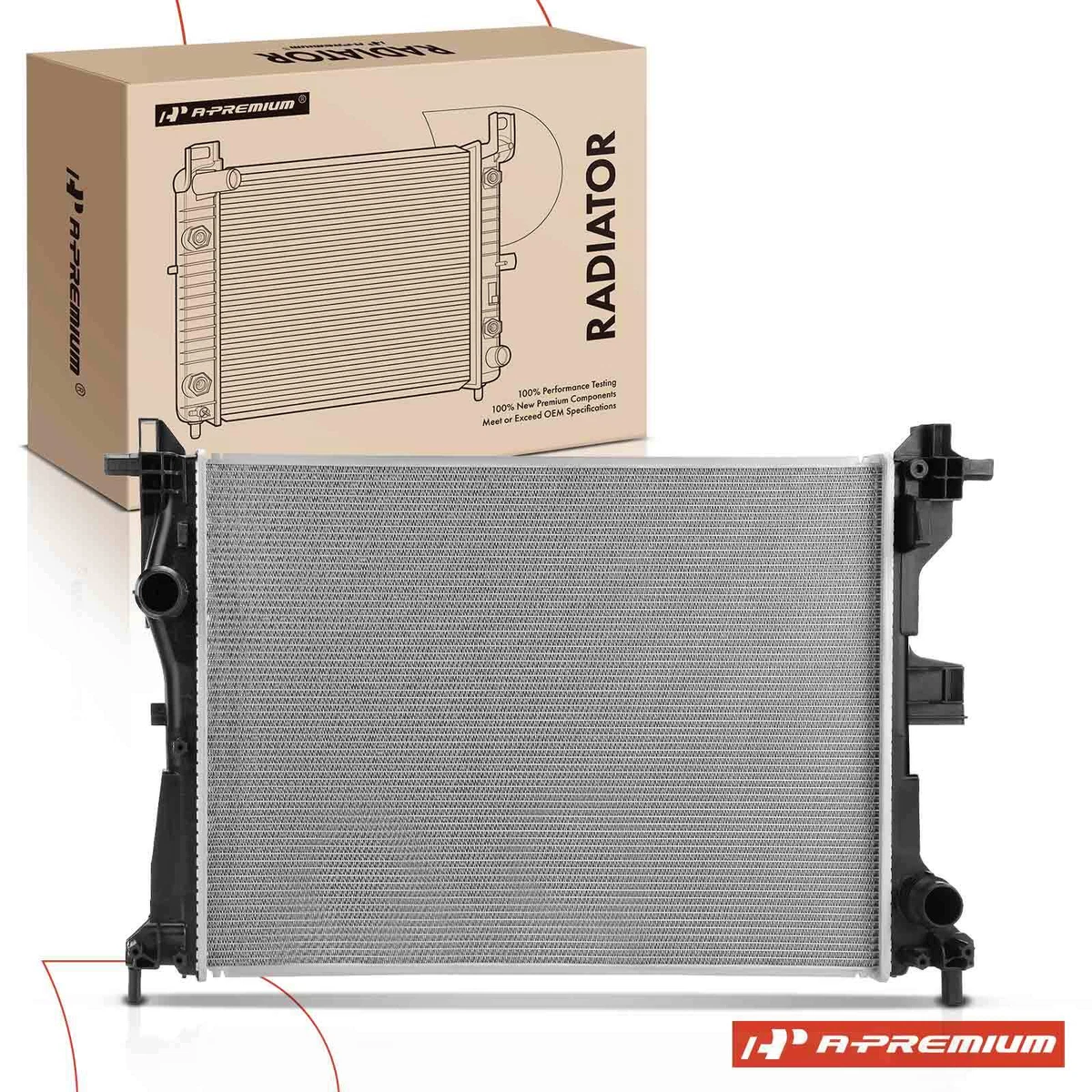Radiador De Repuesto Para Jeep Renegade / Fiat 500X (gasolina Y Diesel) - Prueba De Fugas, 2 Años Garantía