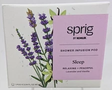 NEW KOHLER Sprig Lavender + Vanilla SLEEP Multi-Use Shower Infusion Pod Calming