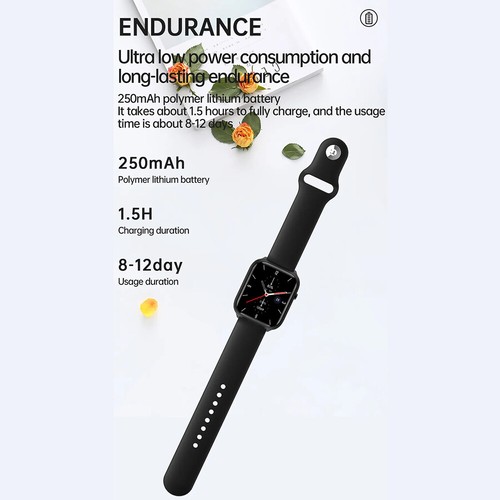 Smart Watch with Earbuds Men Smartwatch 2 In 1 Wireless Headset For Android iOS - Picture 8 of 20