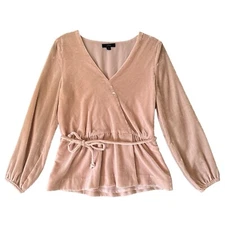 J Crew Top Womens 2 Crushed Velvet Fairy Y2K Retro Babydoll Heritage Preppy Ivy