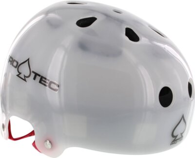 Pro-Tec Bucky Lasek Classic Translucent White Skate Helmet - [X