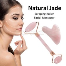 Gua Sha Scraper Jade Roller Massage Tool Facial Tension Jade Stone Face-lift