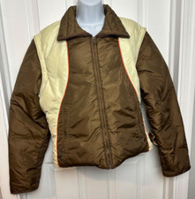 Vintage '70s COZY Women's Puffer Goose Down Jacket WITH Removable Sleeves SZ S