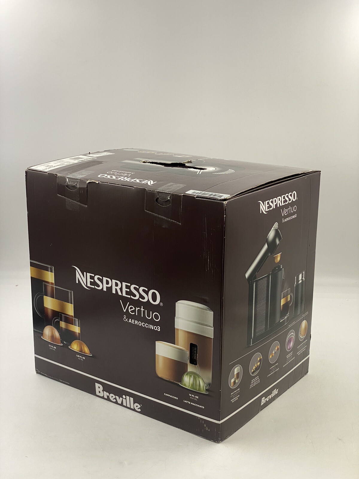 Nespresso Vertuo Coffee and Espresso Maker Breville Aeroccino3