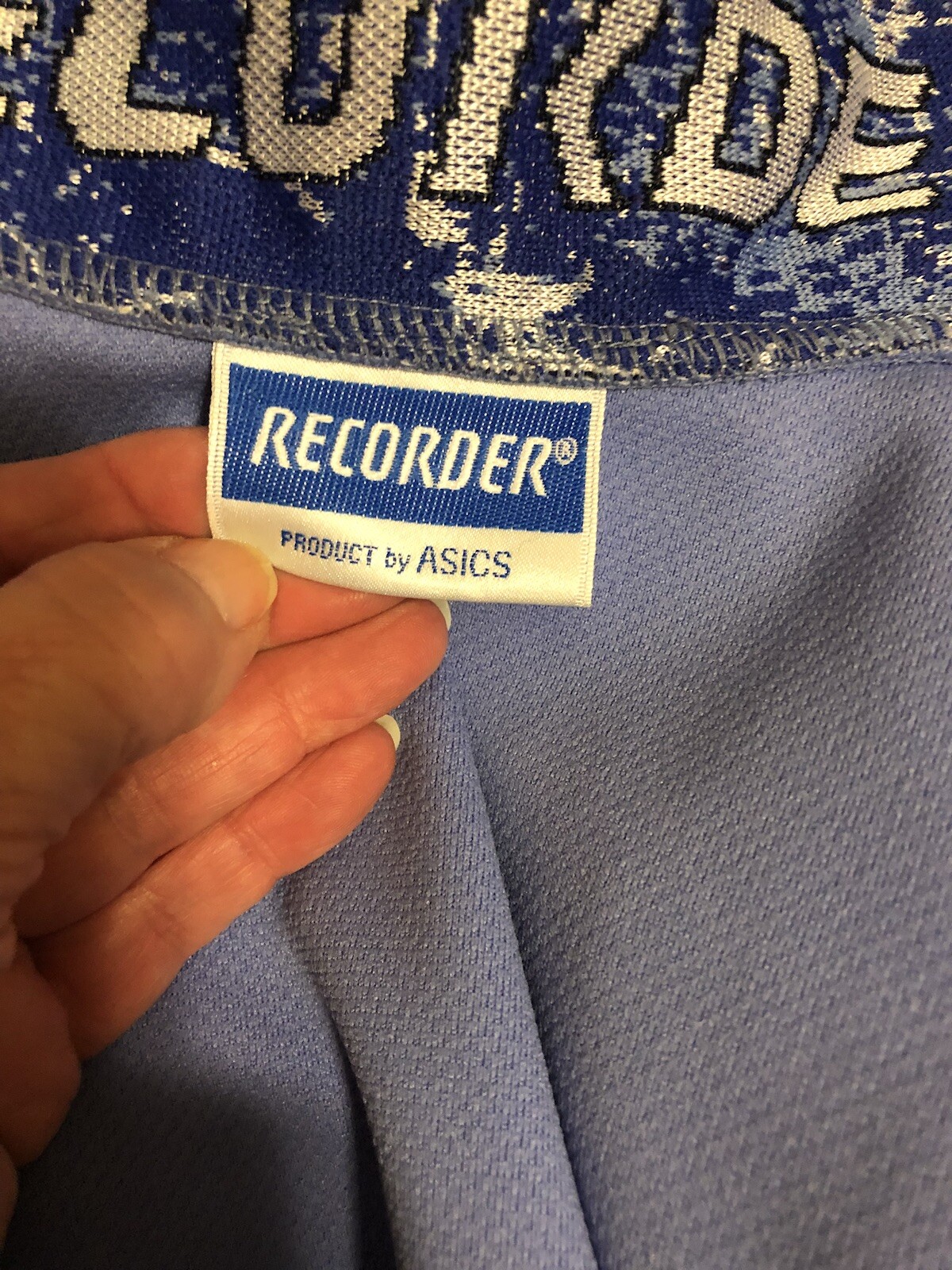 Vintage Asics Recorder Blue Jacket