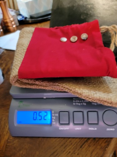 Burlap Christmas Stockings Red Top Rustic Farmhouse Decor set of 2 - Picture 7 of 7