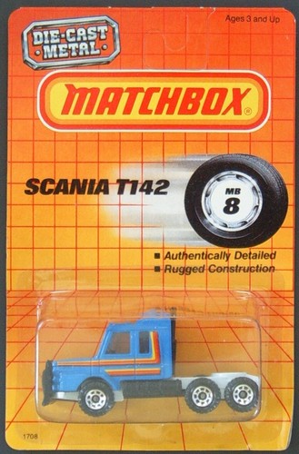 Matchbox MB 8 Scania T-142 1983 - Échelle 1:64 - Diecast Neuf - Livraison Gratuite