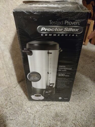 Proctor Silex Commercial 45100R 100 Cup Coffee Dispenser 120V Aluminum  - Picture 1 of 8