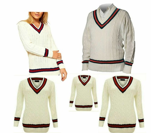 Cricket Sweater/Jumper V Neck Long 