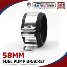 For Bosch 044 Billet Aluminum Fuel Pump Bracket - Fits 58 Mm Fuel Pumps Silver For Bosch 044 Billet Aluminum Fuel Pump Bracket - Fits 58 Mm Fuel Pumps Silver
