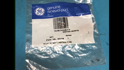 WB24X817 New OEM GE Microwave Door Interlock Switch
