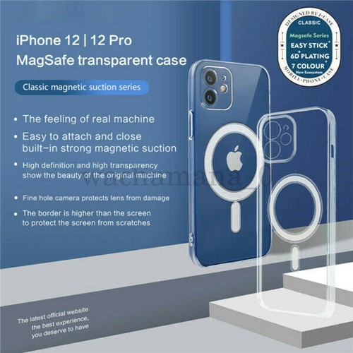 Shockproof Case Cover For iPhone 12 Pro Max Plating Silicone Clear MagSafe AU - Picture 5 of 15