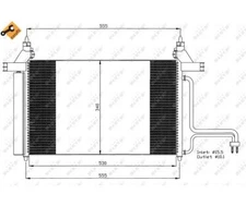 Condenser, Air Conditioning Easy Fit NRF 35495 for Fiat Stilo