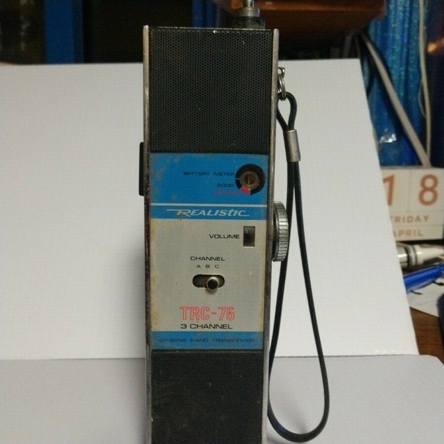 Vintage Realistic Radio Shack 3 Channel Citizen Band Transceiver TRC75