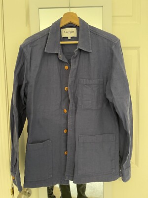 Corridor Open Weave Indigo Overshirt SS20 Size Small