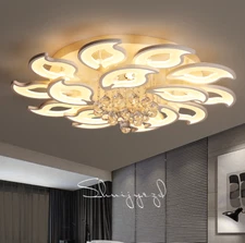 6/8/15 heads LED crystal flush ceiling lamp acrylic for bedroom living room lamp
