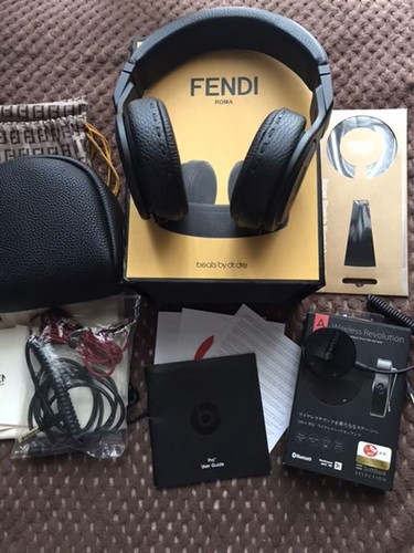 FENDI Beats by Dr. Dre Collaboration Headphone Other Leathe 7AR435-1RM USED - Picture 1 of 7