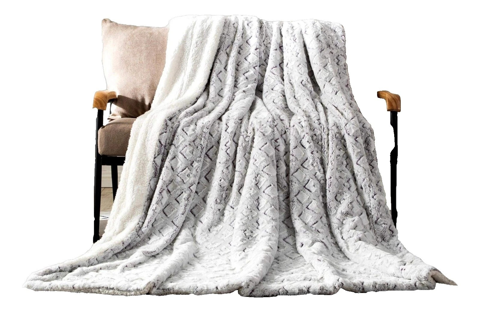 Animales de poliéster blanco cobijas y Mantas