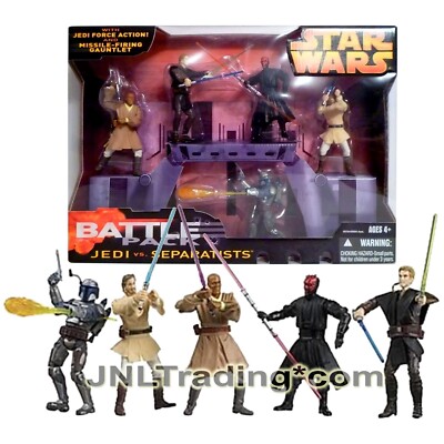 Year 2005 Star Wars Battle Packs 4 Inch Figure Set - JEDI vs