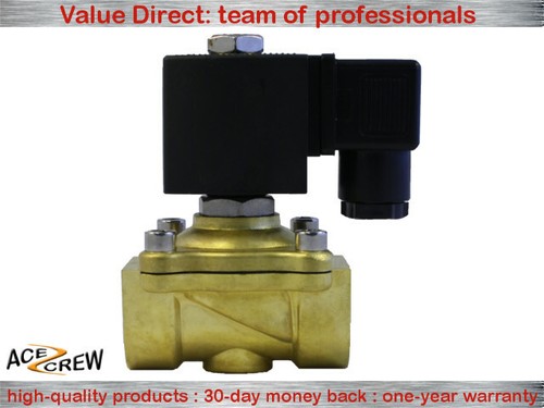 Válvula solenoide eléctrica de latón de 3/4 pulgadas 24 V CA NPT gas agua aire normalmente cerrada - Imagen 5 de 10