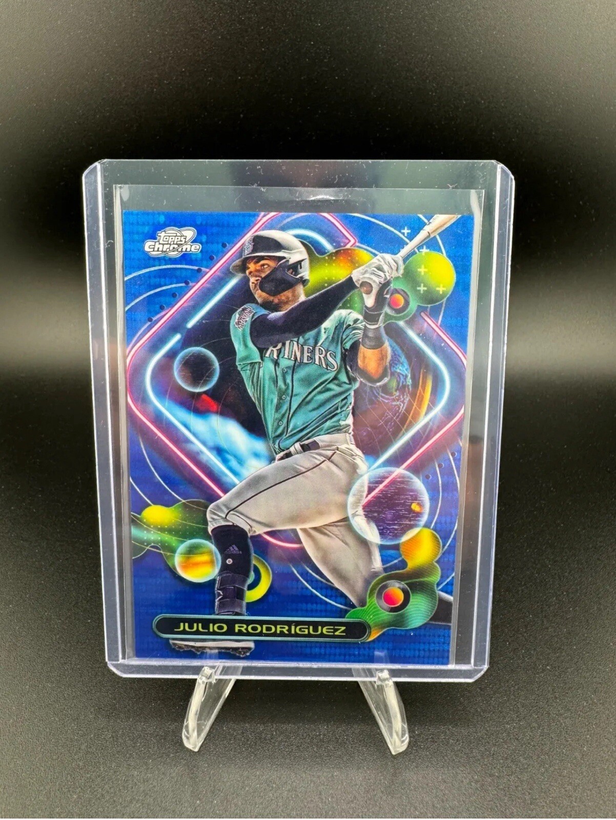 Julio Rodriguez 2023 Topps Chrome MLB Cosmic Blue Moon Refractor #95/99 Mariners