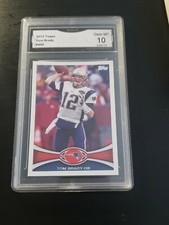 2012 TOPPS TOM BRADY PATRIOTS WHITE JERSEY GMA MINT 10 