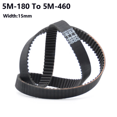 HTD 5M 5mm Pitch Synchronous Timing Belt Pulle Closed Loop Rubber 15mm Width