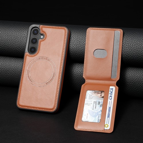 Leather Wallet Detachable Magnetic Case for Samsung Galaxy S25 Ultra/S25/S24/S23 - Picture 2 of 18