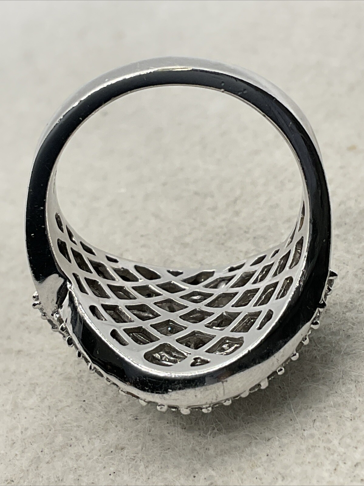 AWESOME Solid 14K White Gold Mixed Shape Diamonds… - image 7