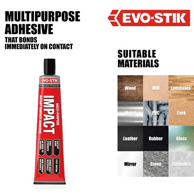 Evo Stick Impact Sofortkontaktkleber 65g - Mehrzweckkleber hochfest