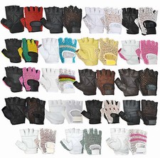 REAL LEATHER FINGER LESS WEIGHT LIFTING BUS DRIVING GLOVES VINTAGE RETRO STYLE