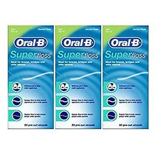 Super Floss, 50 Pre-Cut Strands, Mint - Pack ...