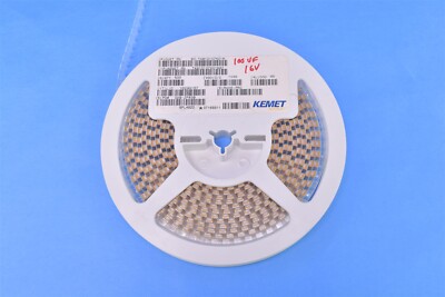 400 KEMET Molded Tantalum Capacitors 100µF 16V 700mOhm T491D107K016AT