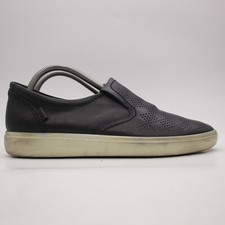 Ecco Soft 7 Women's Size EU 41 US 10 Slip On Black Leather Comfort Sneakers