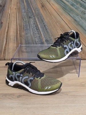 Asics GEL-Lyte One Eighty Mens HN6C1 Gecko Green/Guava Running Shoes Size 8.5