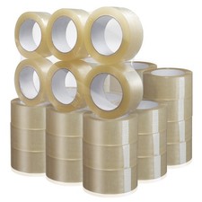 36 Rolls Clear Packing Tape Shipping - 2.7 mil 2" x 120 yards