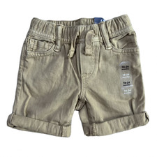 Baby Gap Denim Khaki Shorts Washwell Toddler 18-24m NWT