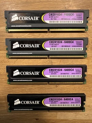 1 Stück Corsair 1GB DDR2 800 MHz Arbeitsspeicher CM2X1024-6400C4  RAM